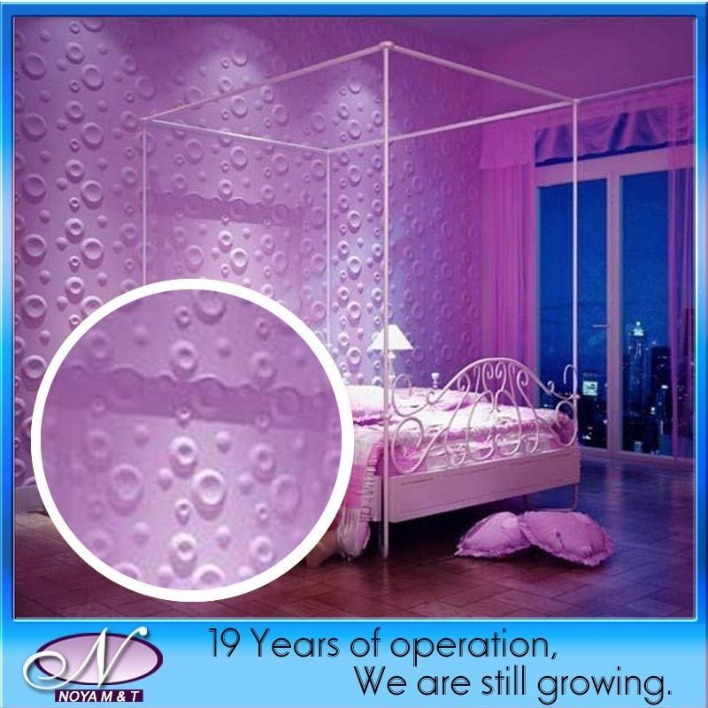 Panneau en PVC 3D acoustique de 500 mm x 500 mm pour la décoration des murs de chambre