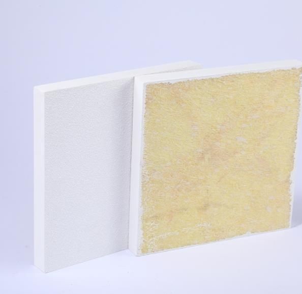 Bureau étanche au feu en fibre de verre légère plaque de plafond en plâtre acoustique pour la décoration