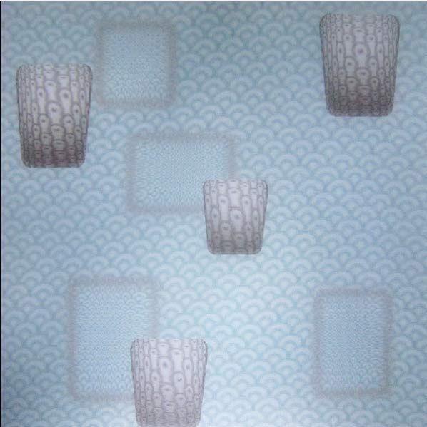 Panneau 3D en plastique imperméable à l'eau pour la décoration de murs / plafonds Taille 460mm * 460mm