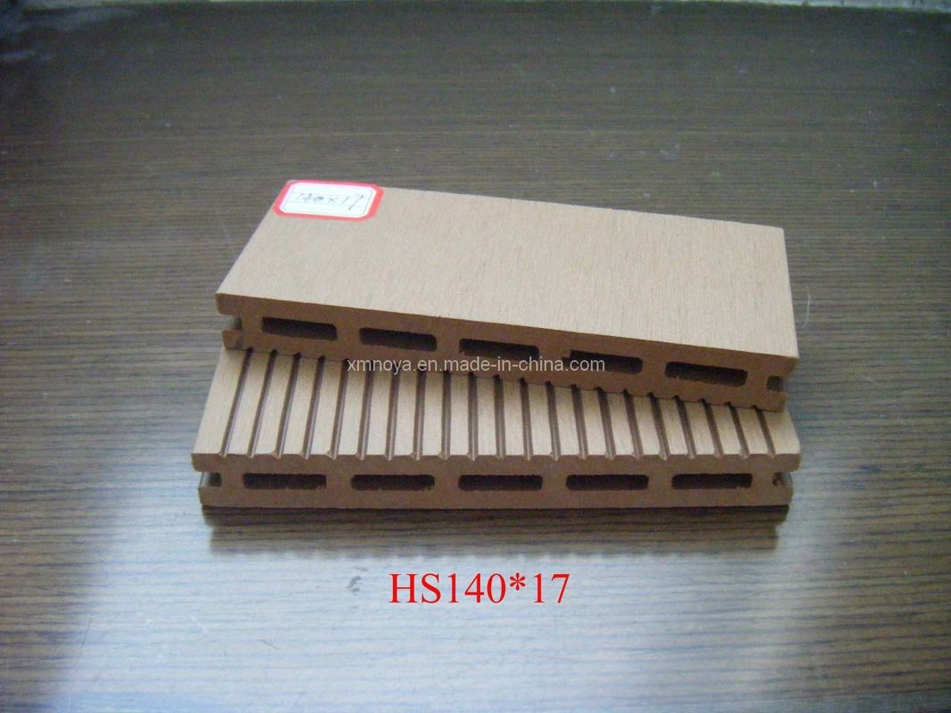 140mm*17mm Decking en WPC pour le sol de jardin en extérieur Conception personnalisée et écologique