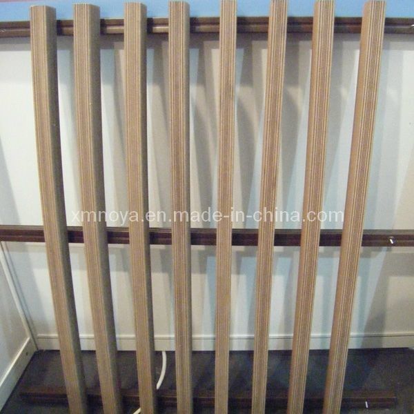 Clôture de terrasse en bois plastique composite WPC NY75*25 avec motif de grain de bois