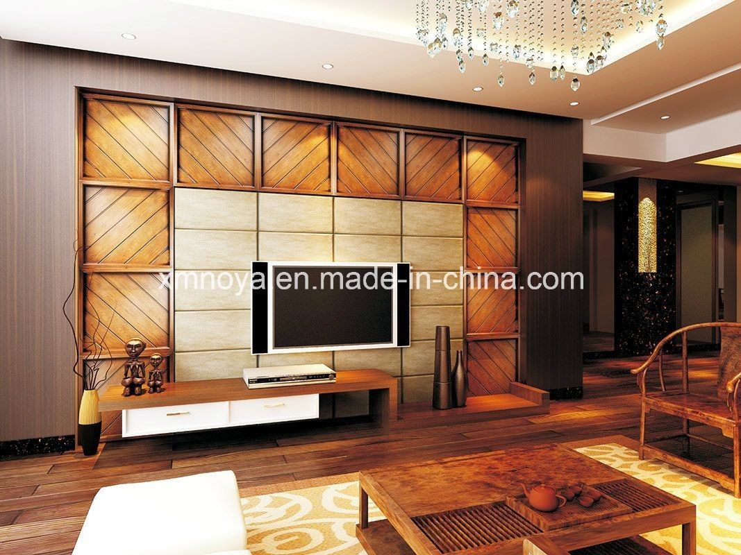 Panneau décoratif 3D imperméable à l'eau à absorption acoustique de 500 mmx500 mm pour la décoration murale