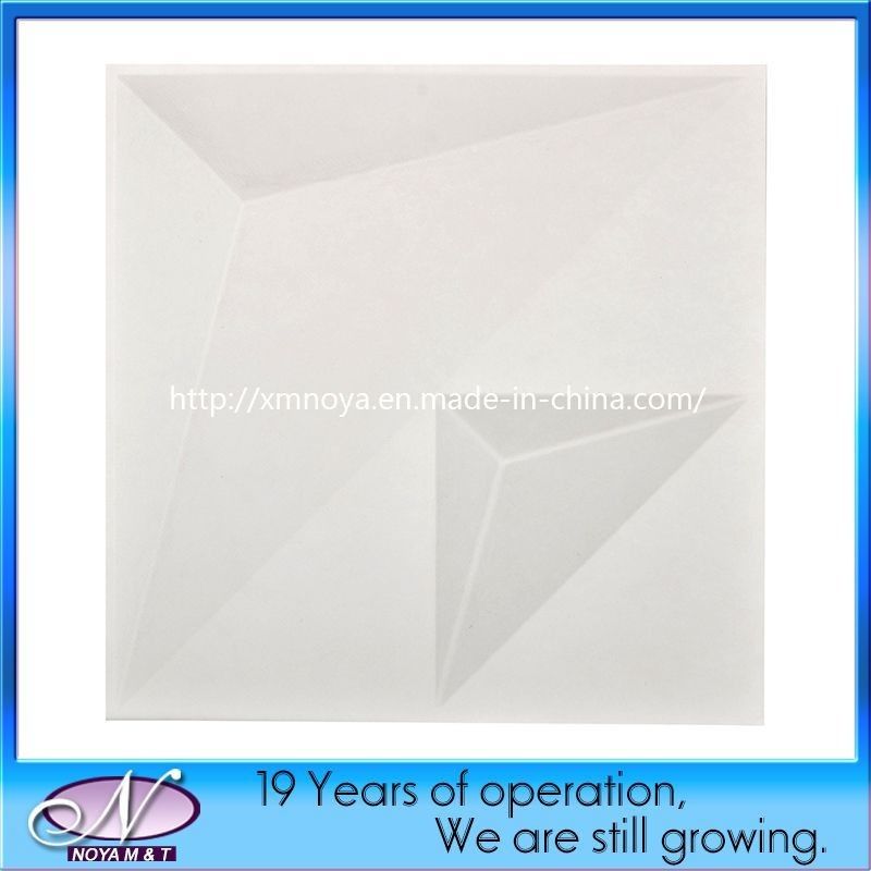 Panneau décoratif 3D de son acoustique blanc opal pour revêtement de mur intérieur Style moderne