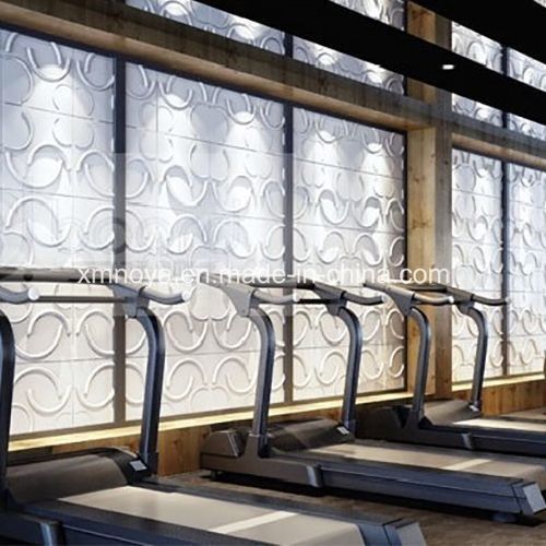Panneau 3D Eco-friendly E0 Acoustique Isolation acoustique Panneau mural pour le style décoratif de gym