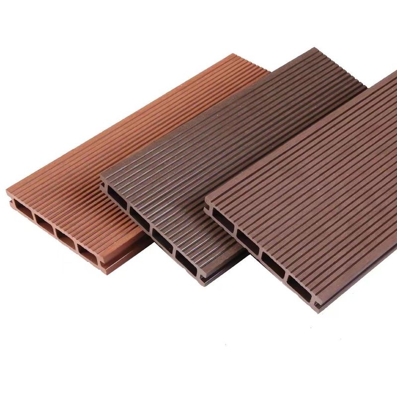 Conception du motif brun WPC bois plastique composite revêtement de sol extérieur pour l'extérieur