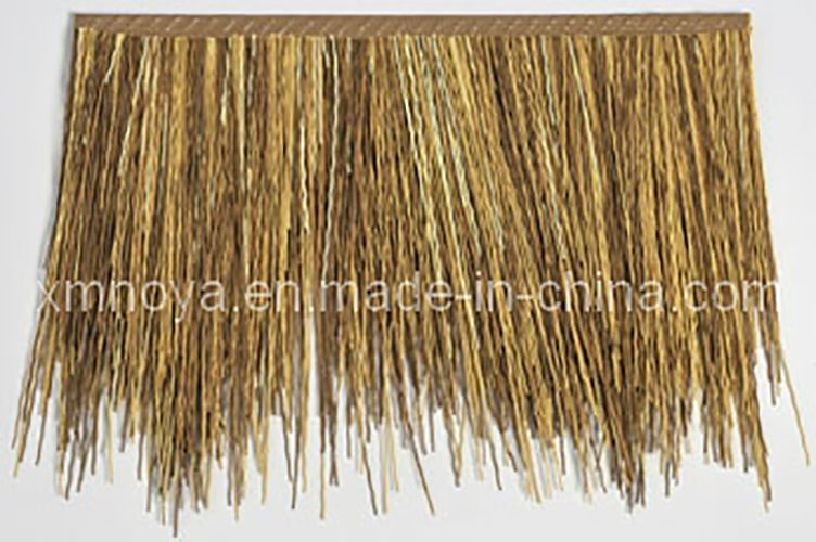 La paille de toiture synthétique jaune tropicale africaine personnalisée pour la décoration des toits