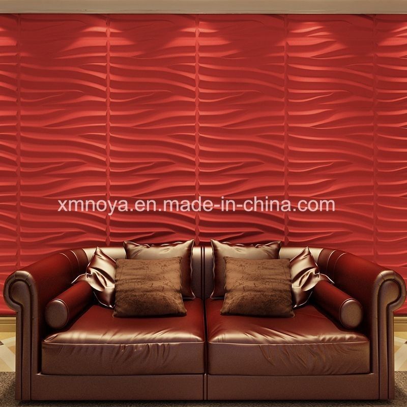 Décoration de la maison 3D Board Eco-friendly Son acoustique Panneau mural en PVC Conception personnalisée