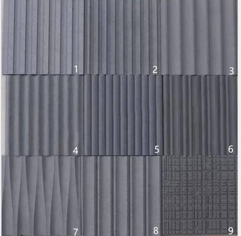 Façade décorative en fibre de ciment à fente 3D pour matériau résistant à la chaleur