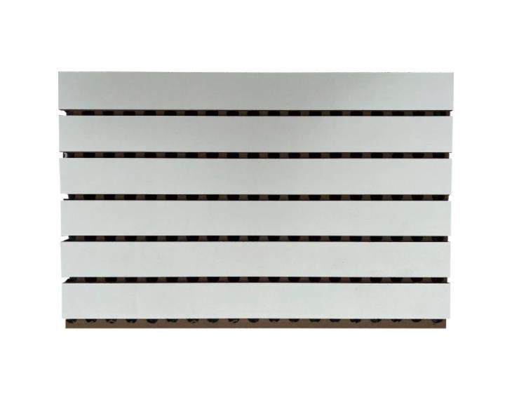Type de panneau acoustique en laine pour l'isolation acoustique 600*600 Taille Panneaux de bois perforés